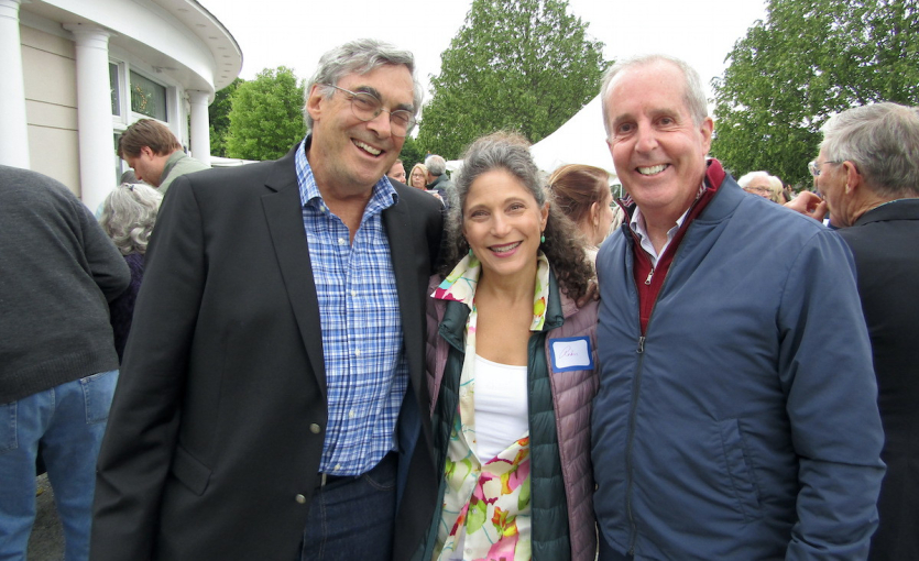 <p>Jim and Robin Yates with Massachusetts State Rep. William "Smitty" Pignatelli, the evening&#39;s auctioneer</p>