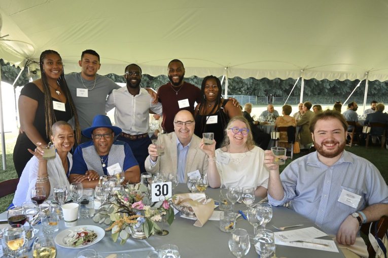 <p style="text-align:start">Berkshire Black Economic Council members and friends. Front row: Vanessa and Manny Slaughter, Gene Berkowitz and Karen Pelto, and Evan Berkowitz. Back row: Nyanna Slaughter, Khalil Paul, A.J. Enchill, Michael Obasohan, and Ranisha Grice.</p>

<p style="text-align:start">&nbsp;</p>