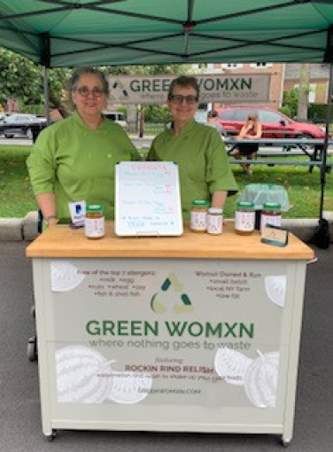 <p>Green Womxn founders&nbsp; Rita Kogler Carver and&nbsp;Ellen Ann Kafkalas</p>