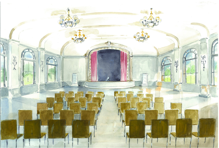 <p>The proposed restored auditorium in the Thorne Building</p>